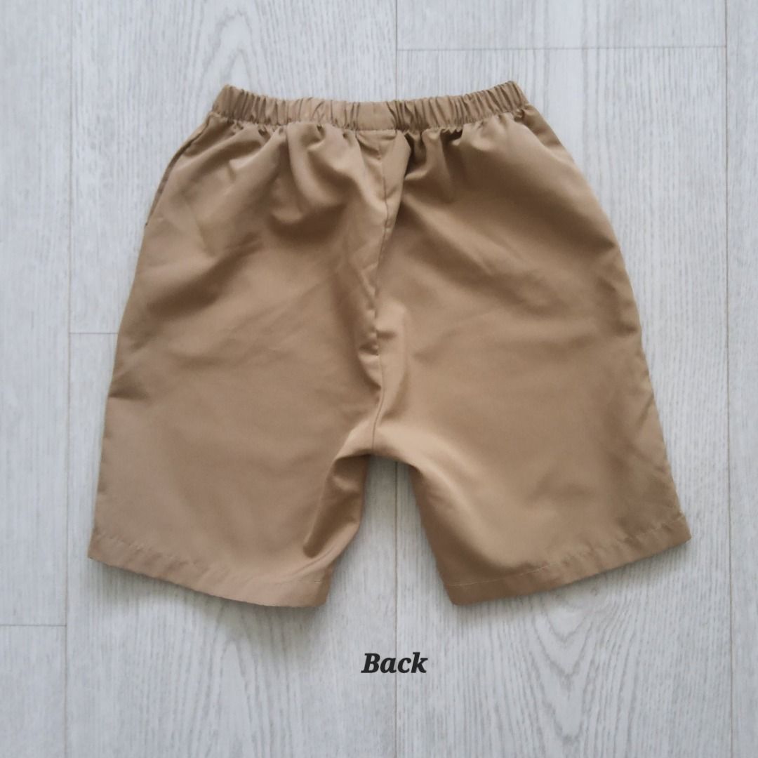 Shein Kids Size 130 Children 7yr to 8yr 100 Polyester Elastic Waist Shorts Boy 7 yr to 8 yrs Light Brown Colour Short Babies Kids Babies Kids Fashion on Carousell