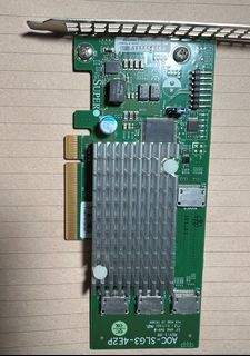 (MOVING SALE) Supermicro AOC-SLG3-4E2P Quad Port PCie Gen 3 NVMe Host Bus Adapter Expansion Card64181272598658110