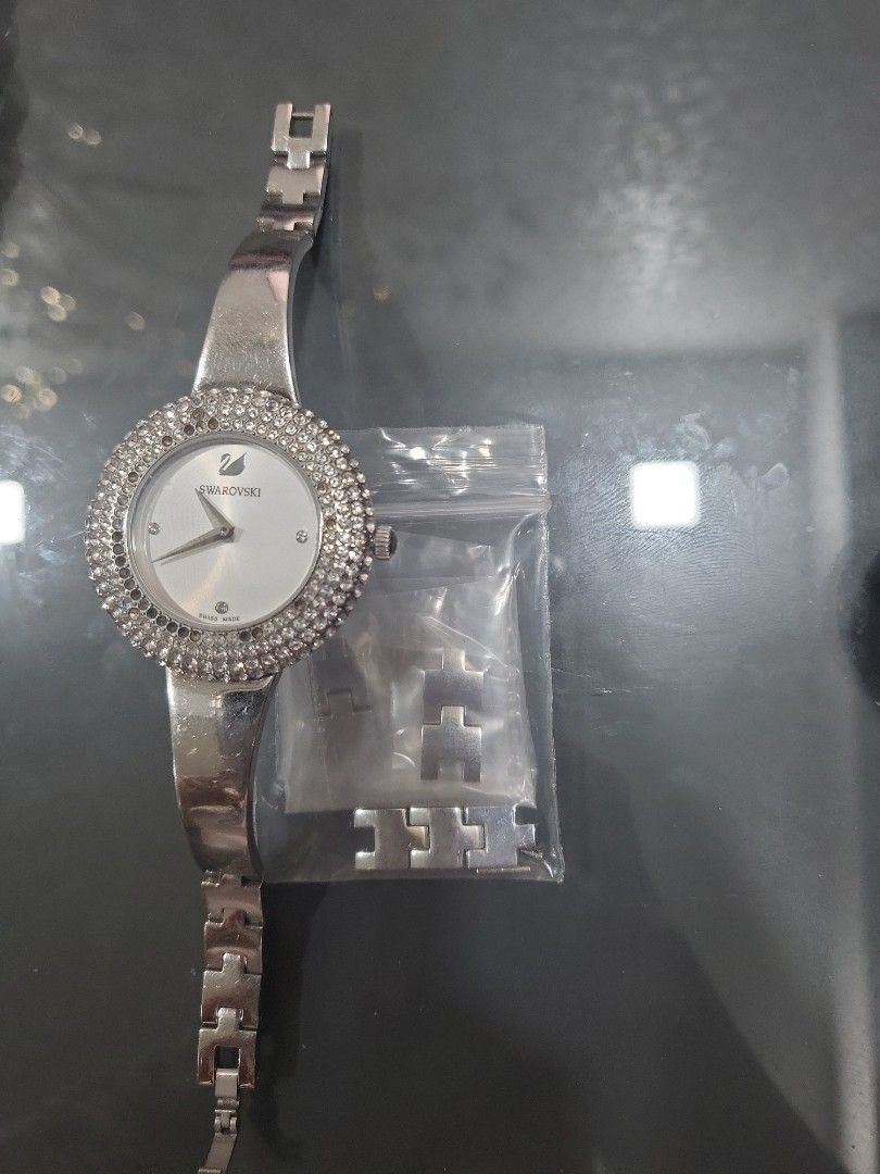 Swarovski Crystal Rose watch (silver), Women's Fashion, Watches