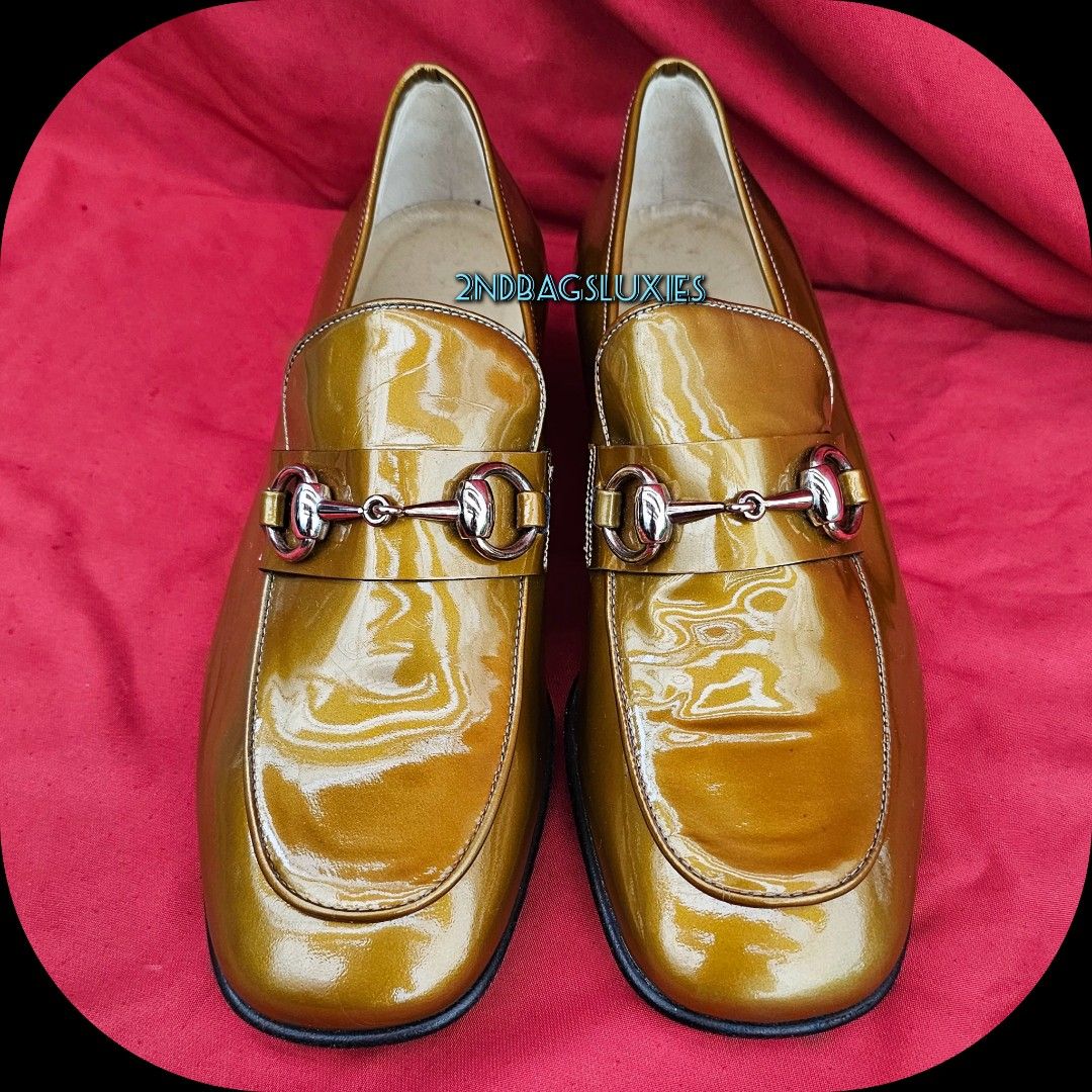 Gucci metallic loafers online
