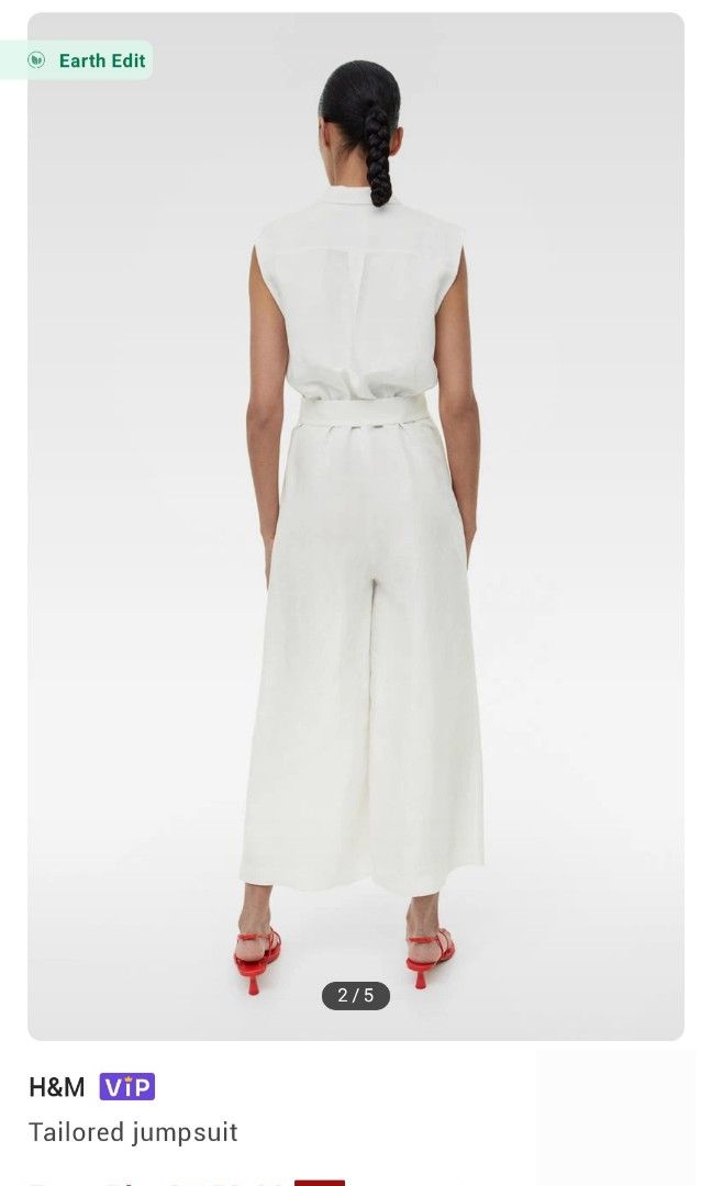 Tailored Jumpsuit H M Women s Fashion Dresses Sets Jumpsuits on Carousell