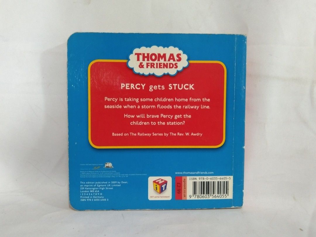 Thomas and Friends Percy gets Stuck (Category: Children's Books) located in Quezon City. Submitted by sky_bookstore (Listing ID 1312843947, Image 2). Description: Board Book Note: We sell pre-loved books. Some books may have minor flaws, such as shelf wear, creases and other common signs of usage. Location: Sauyo, QC.