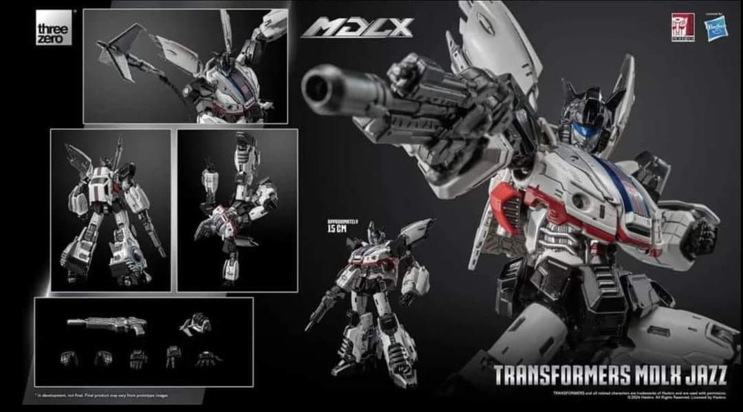 Threezero 320338 Info Transformers - MDLX Jazz (Category: Gundam & Model Kits) located in Caloocan City. Submitted by burdagullytoysshop (Listing ID 1313032484, Image 1). Description: Threezero 320338 Info Transformers - MDLX Jazz Pre Order Price: 4,140 Down payment: 1,000 Deadline: August 25, 2024 Estimated Arrival: Q2 2025.
