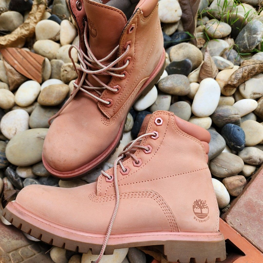 Timberland pink nubuck hot sale