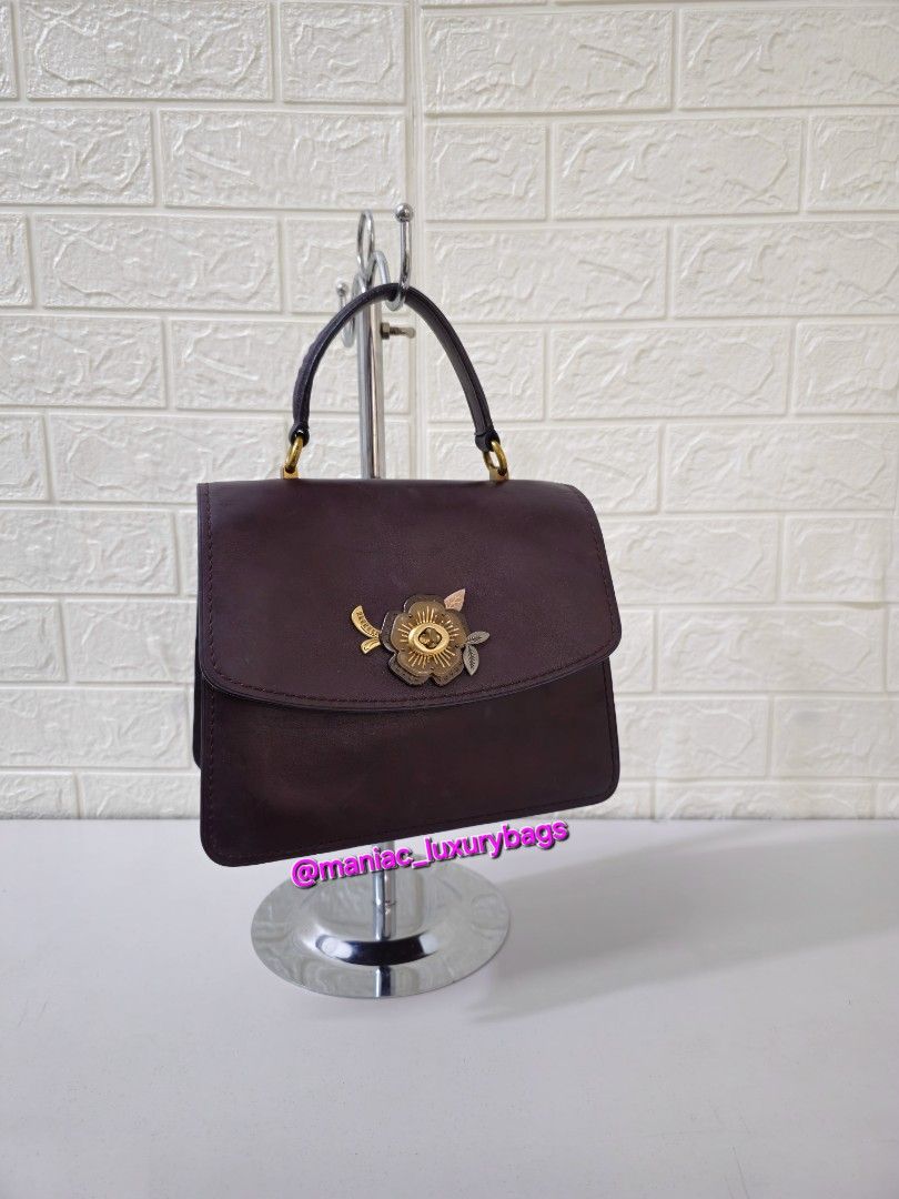 Top Handlebag COACH Parker Top Handlebag with Tea Rose Stones
