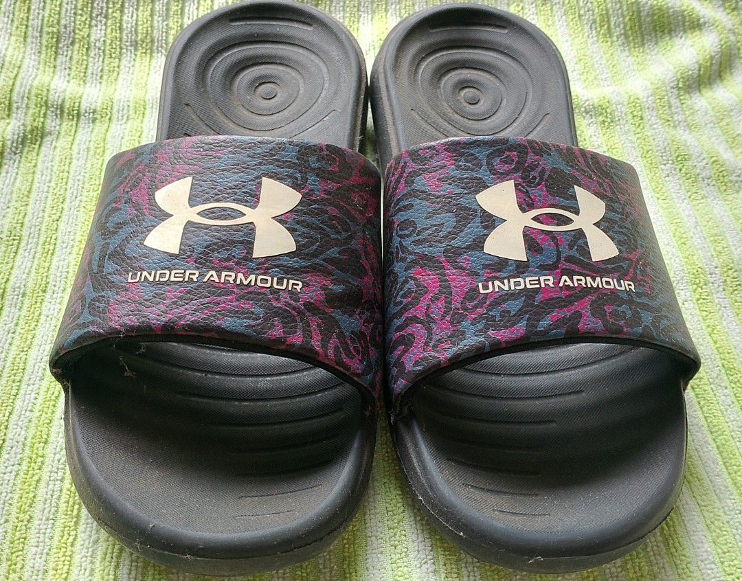Under armour slide slipper Women s Fashion Footwear Slippers and slides on Carousell