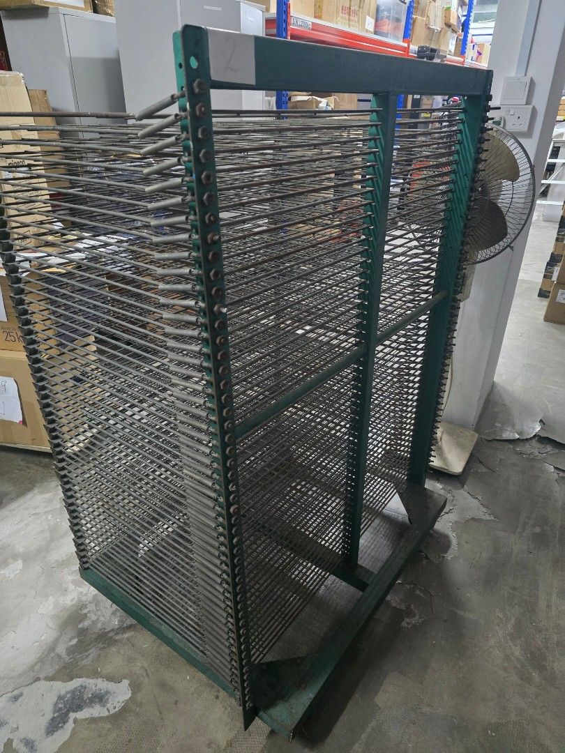 Used drying rack for silkscreen