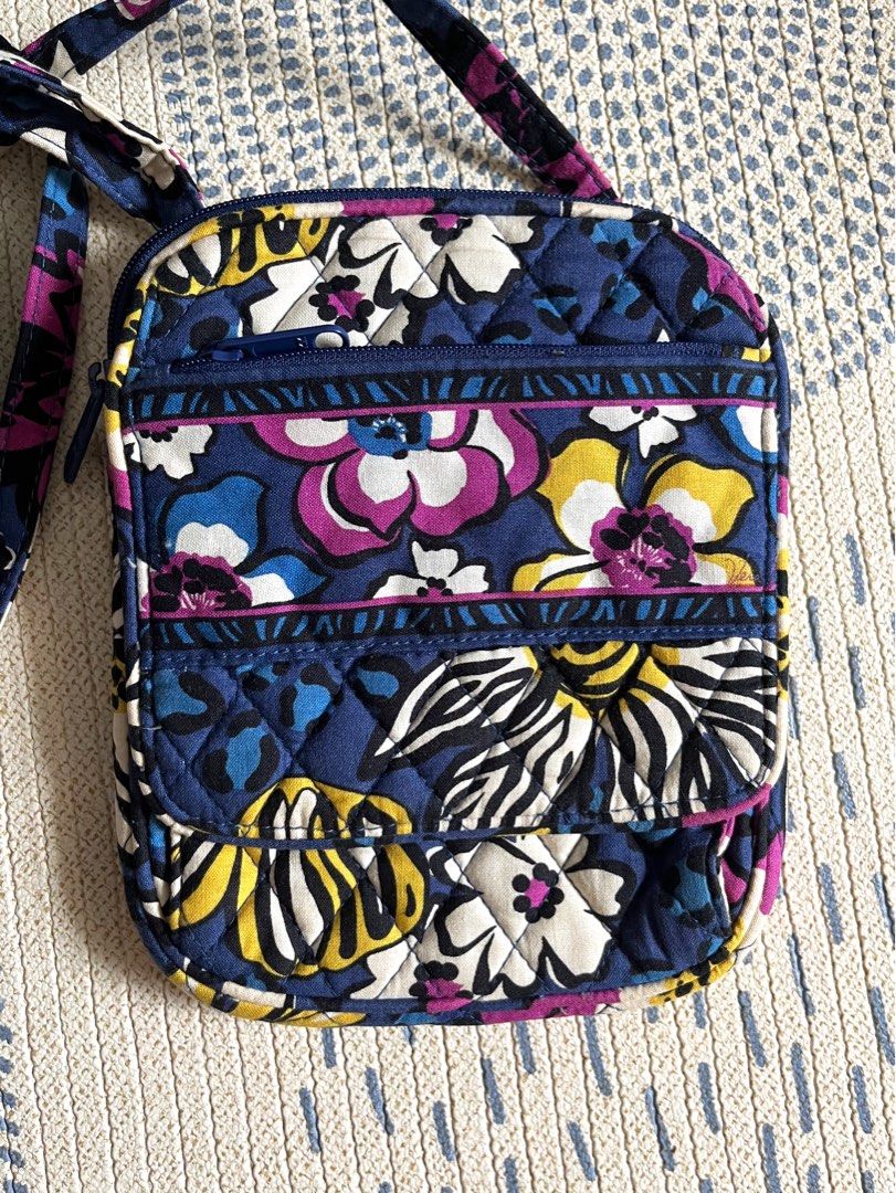 Vera Bradley mini hipster African Violet crossbody bag purse Women s Fashion Bags Wallets Cross body Bags on Carousell