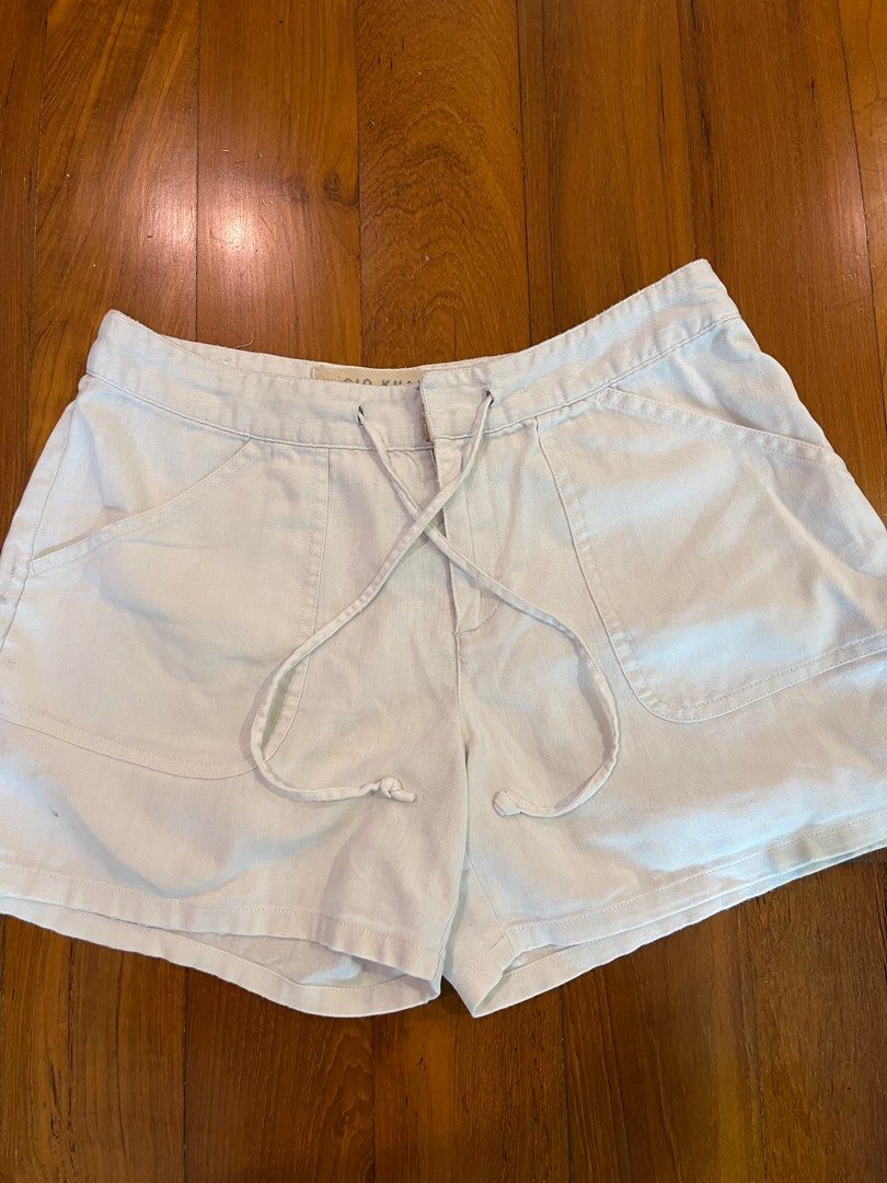Old navy white linen shorts top