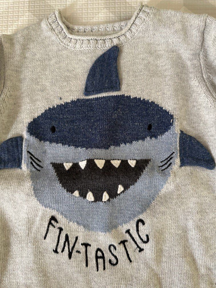 Zara baby shark sweater Bayi Anak Baju Bayi di Carousell