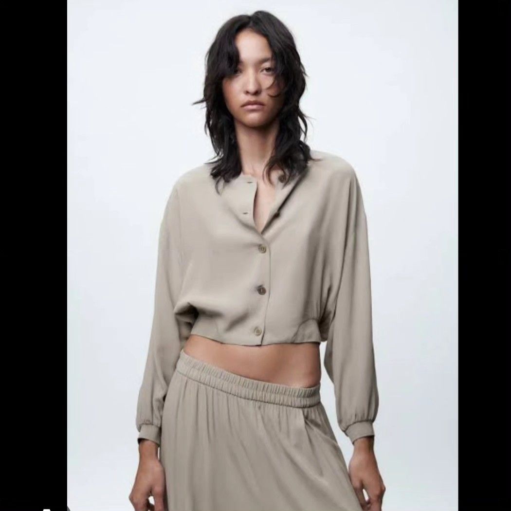 Zara flowy bomber jacket hot sale