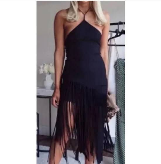 classy black long dress Elegant Long Black One Shoulder Sleeveless Lace Prom Dresses With Sit main image 1