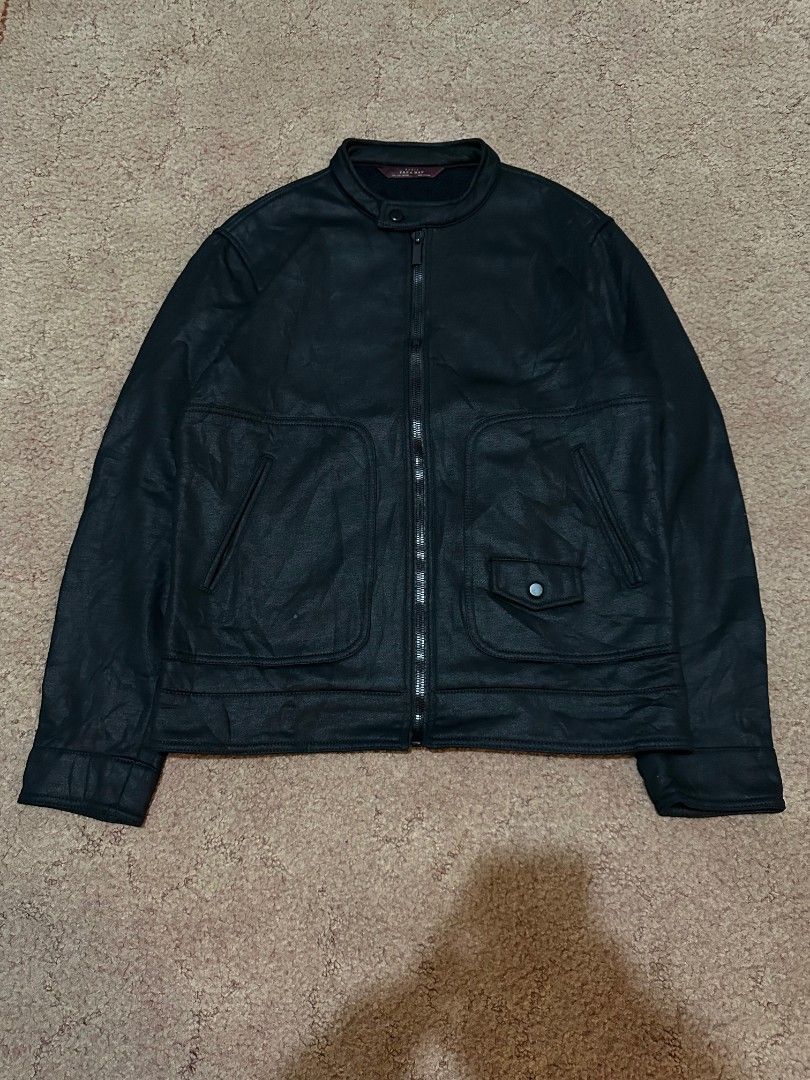 Jaket kulit zara man shop