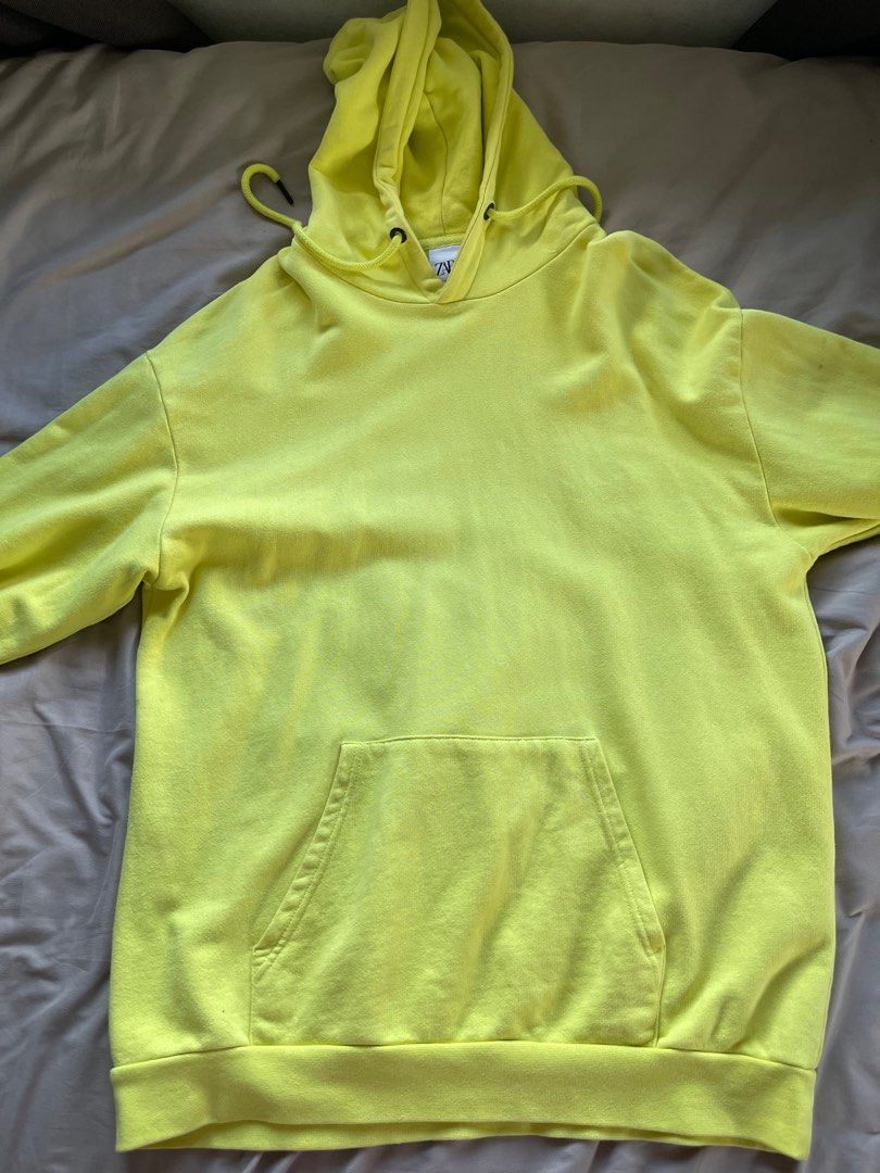 Neon hoodie zara hot sale