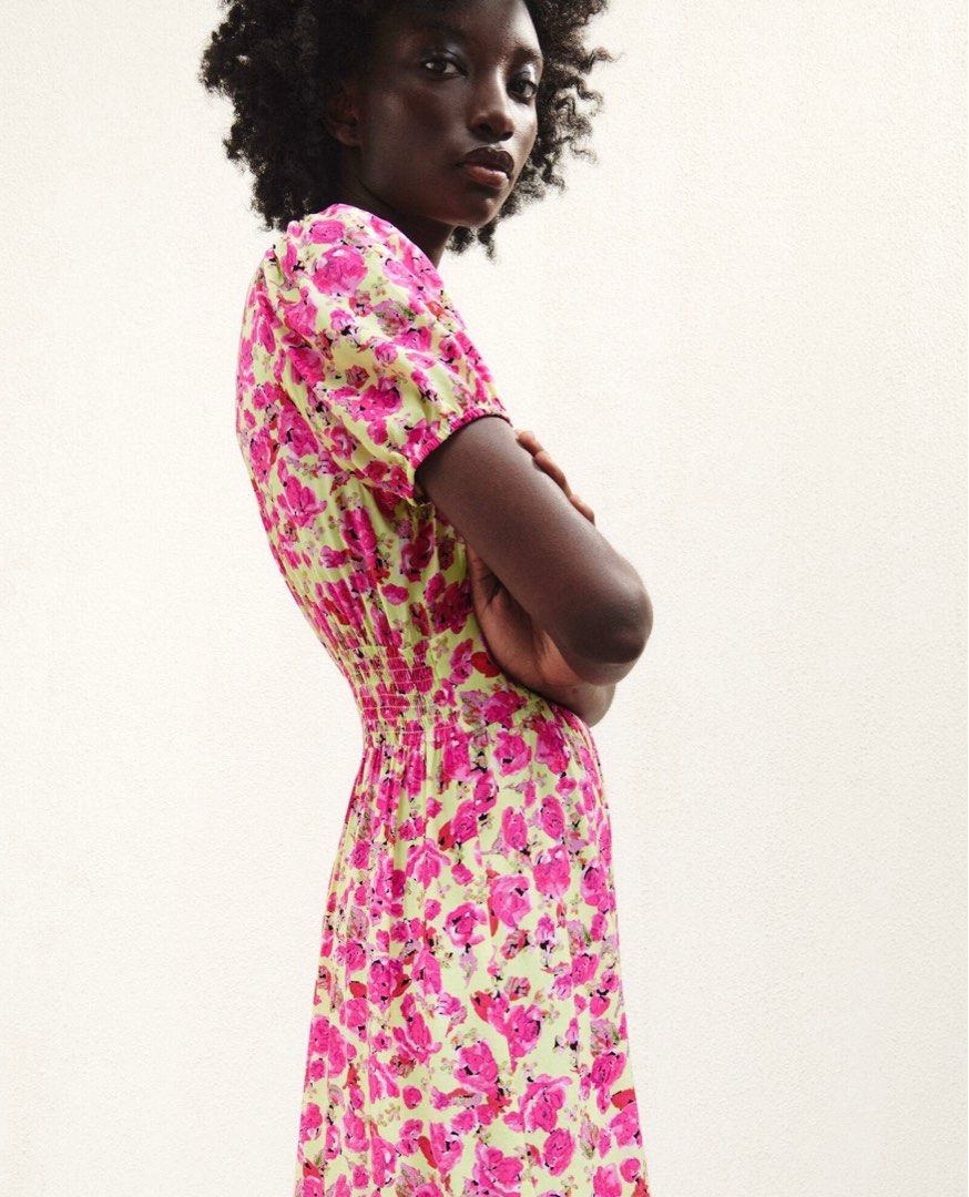 open lace back dress Candy Pink Ruffle Detail Tie Back Poplin Dress  Aquarius Brand