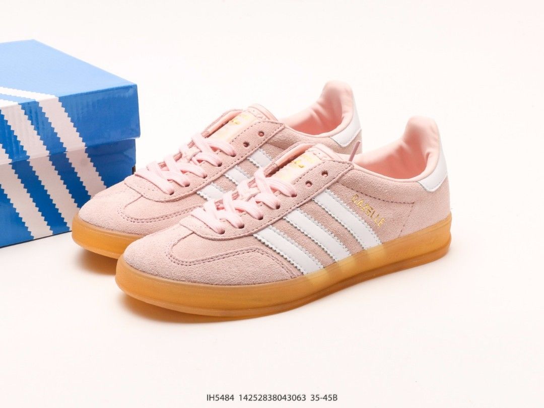Ladies pink adidas gazelle best sale
