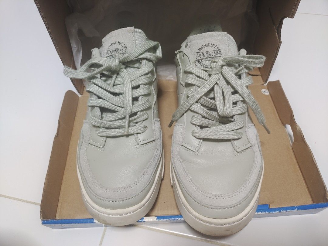 Adidas SuperCourt Woman EE6045 Ashsil US6 UK5 J235 F38 original price 160 Women s Fashion Footwear Sneakers on Carousell