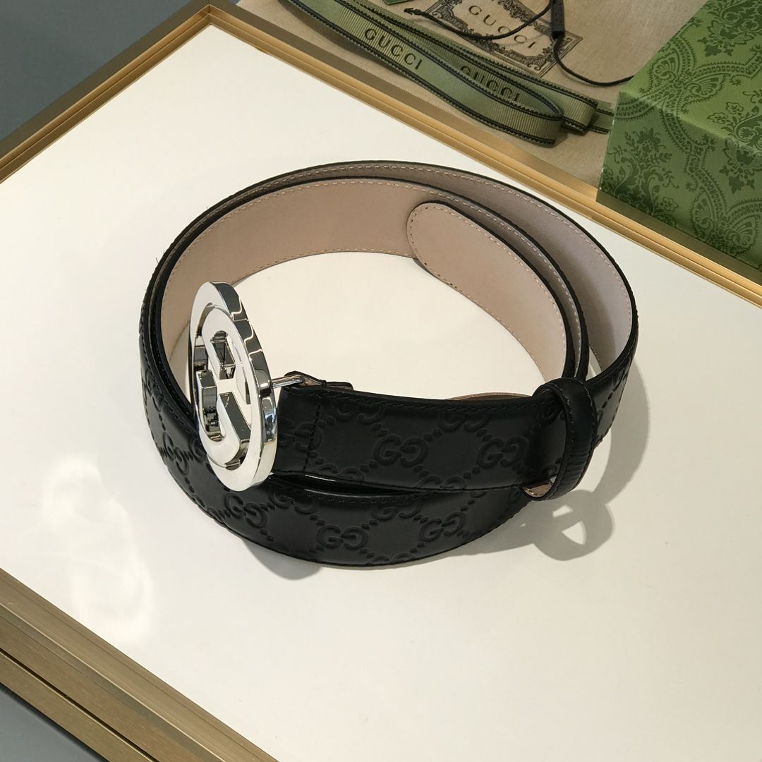 Gucci interlocked embossed belt clearance