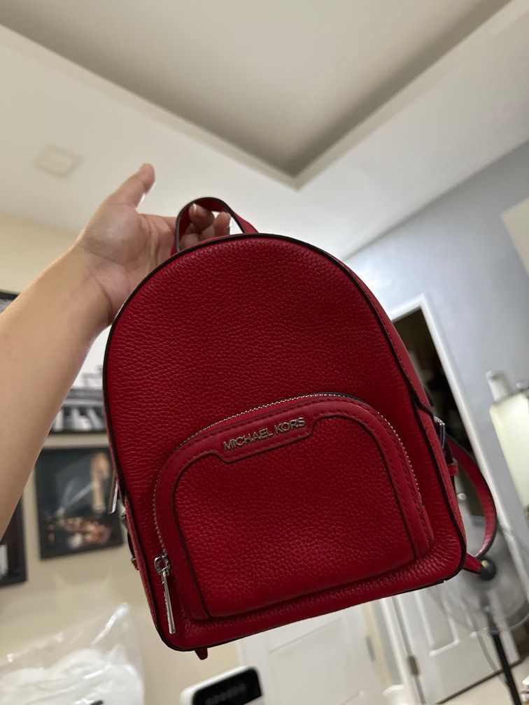Authentic MK Mini Backpack Sling Red (Category: Luxury Bags & Wallets) located in Manila. Submitted by ganned (Listing ID 1313166138, Image 1). Description: Brand New Michael Kors Backpack Red .
