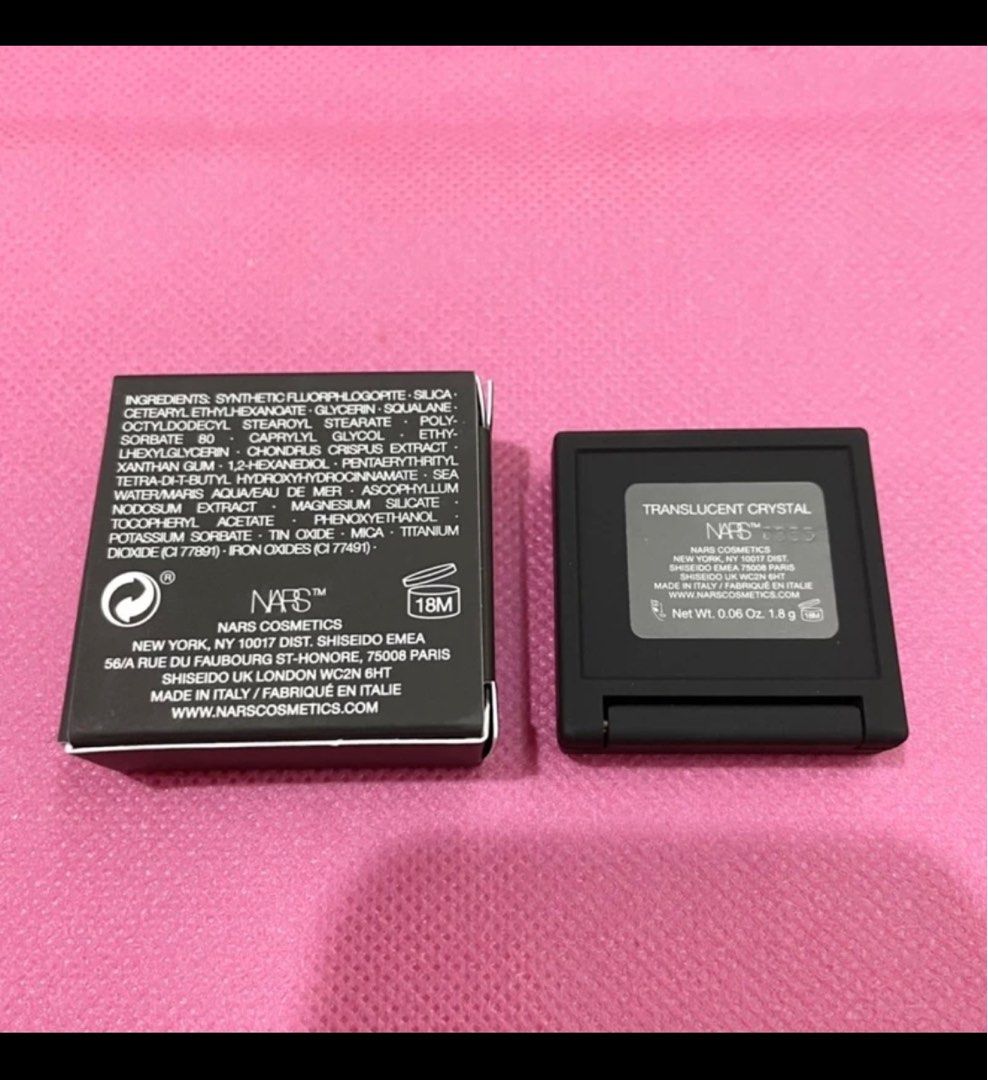 AUTHENTIC Nars light reflecting translucent setting powder crystal like Laura mercier (Category: Makeup) located in Pasig City. Submitted by vanityboutique (Listing ID 1313129179, Image 2). Description: Pm for more details 1.8g mini boxed Brand new and authentic Selling low and affordable One of the best selling brands in the makeup skincare perfume world .