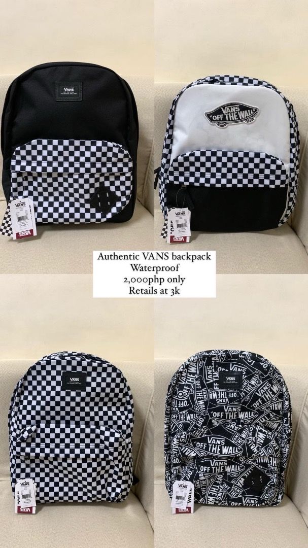 Are vans bags waterproof sales