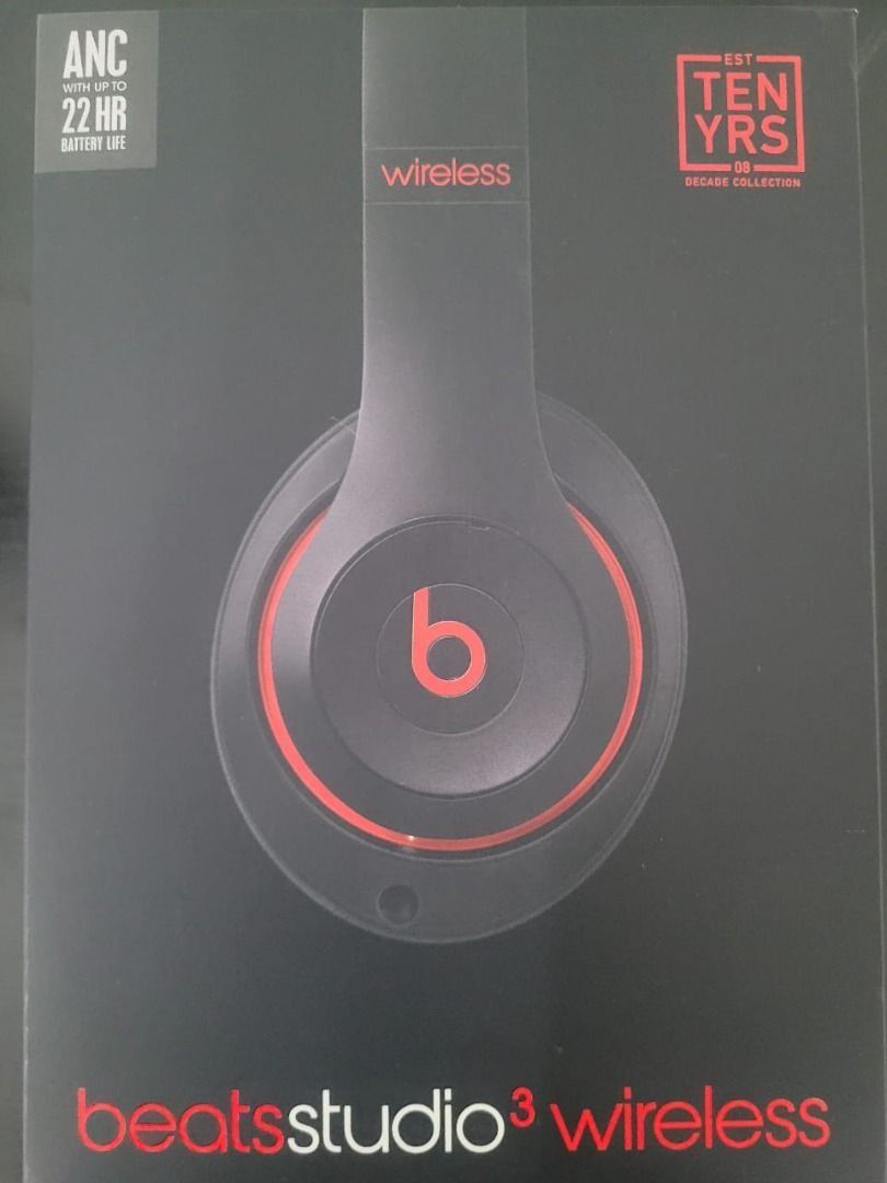 Beats studio 3 wireless defiant black red clearance