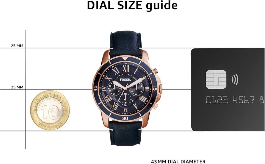 BEST DEAL Grant Sport Chronograph Blue Leather Watch Men s Fashion Watches Accessories Watches on Carousell