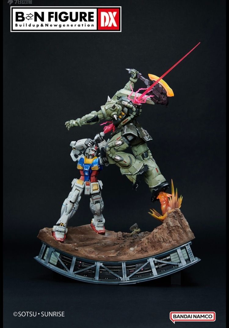 BN FIGURE DX RX-78-2 ガンダム VS MS-06F ザクIIのレビュー紹介