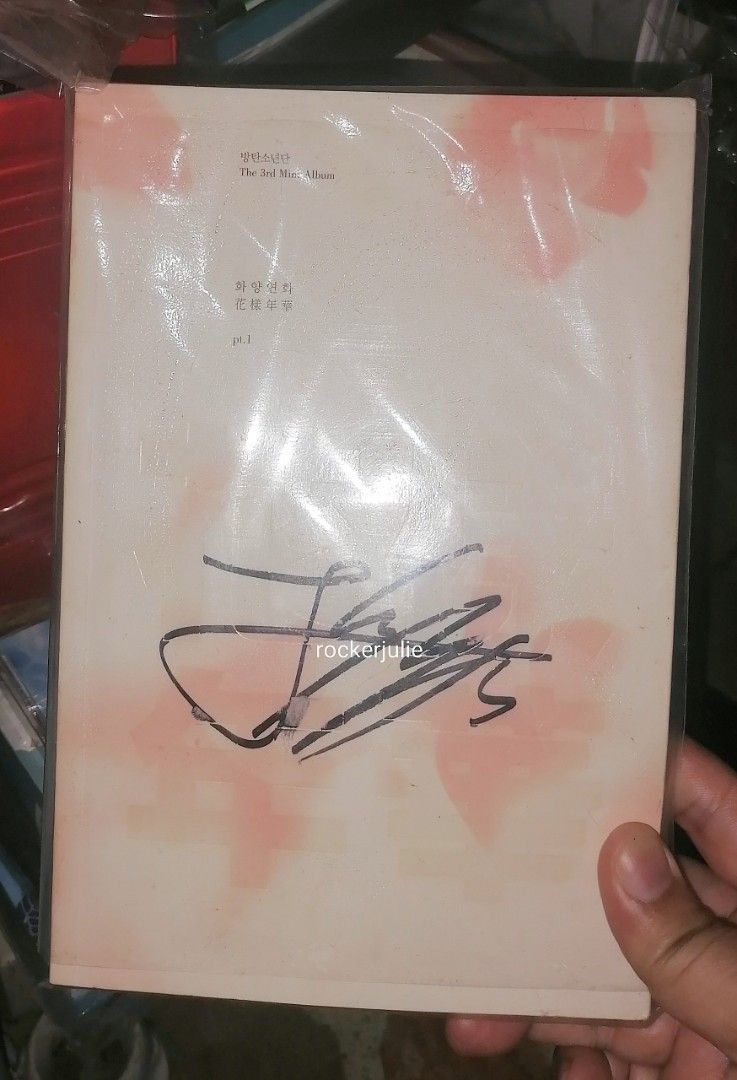BTS HYYH Pt. 1 Jungkook Signed (Category: K-Wave Merchandise) located in Manila. Submitted by rockerjulie (Listing ID 1313130831, Image 1). Description: From MWave. The smudge on the album is not an uncommon thing due to that part on the cover being shiny and prone to smudges after the member signed it. Look for other signed versions to compare. Do more research before inquiring. Do not send a message unless you have decided to buy it..