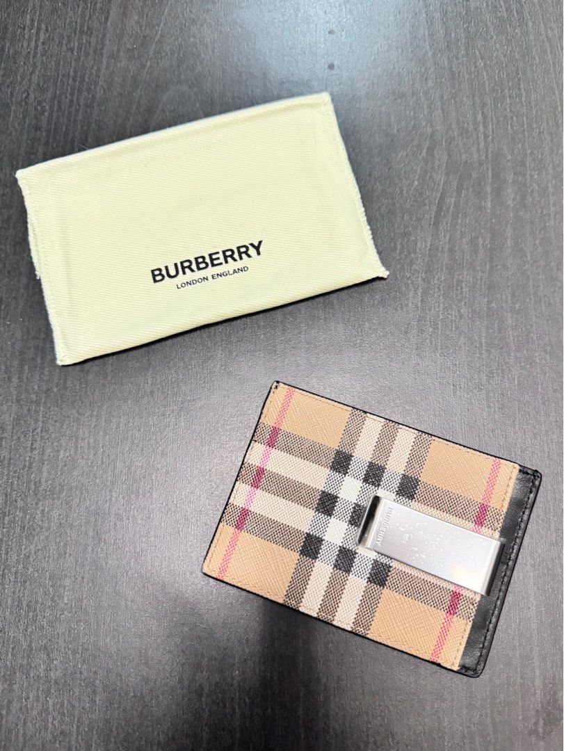 Burberry Money Clip Card Holder Carousell