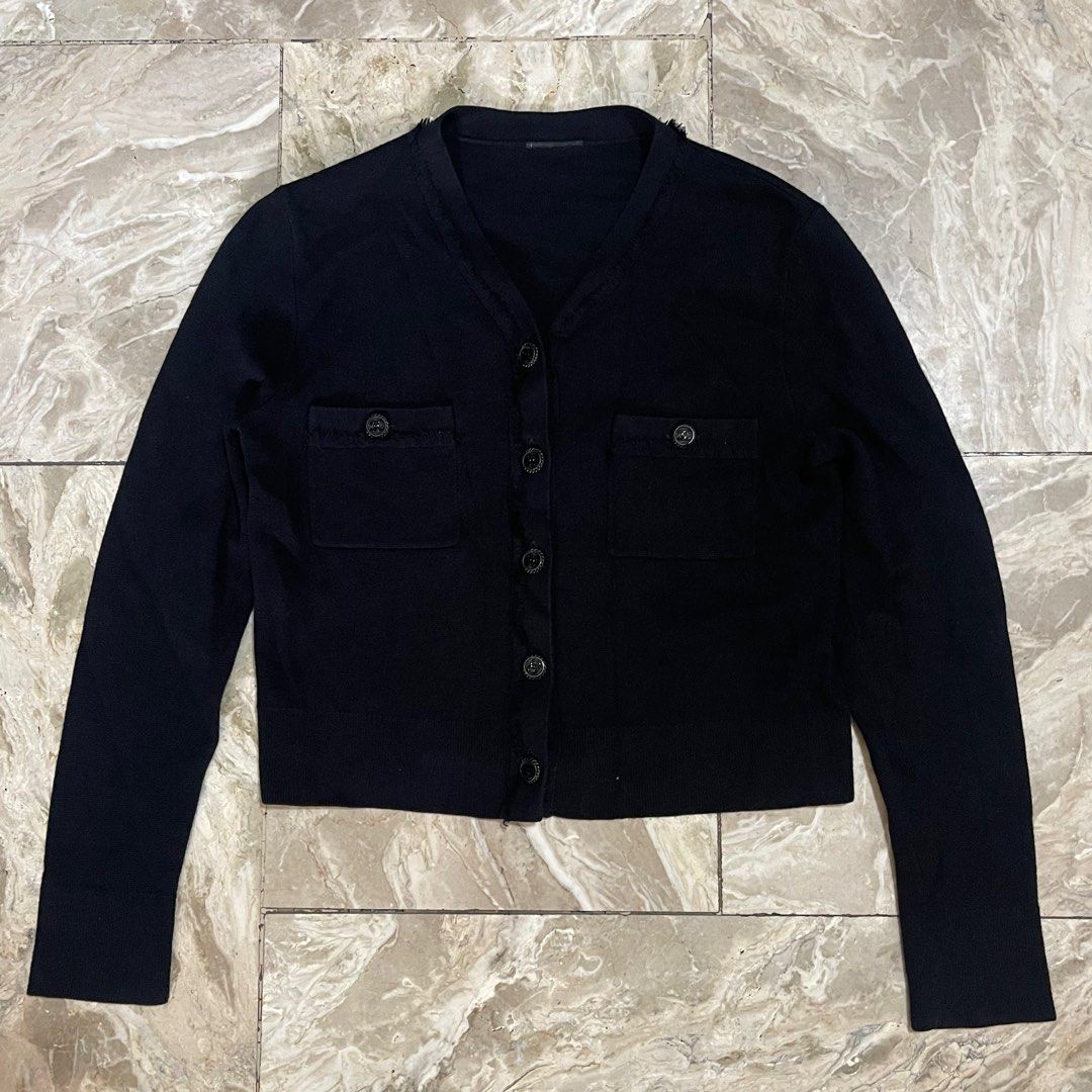 Chanel Uniform Cardigan Women s Fashion Tops Others Tops on Carousell