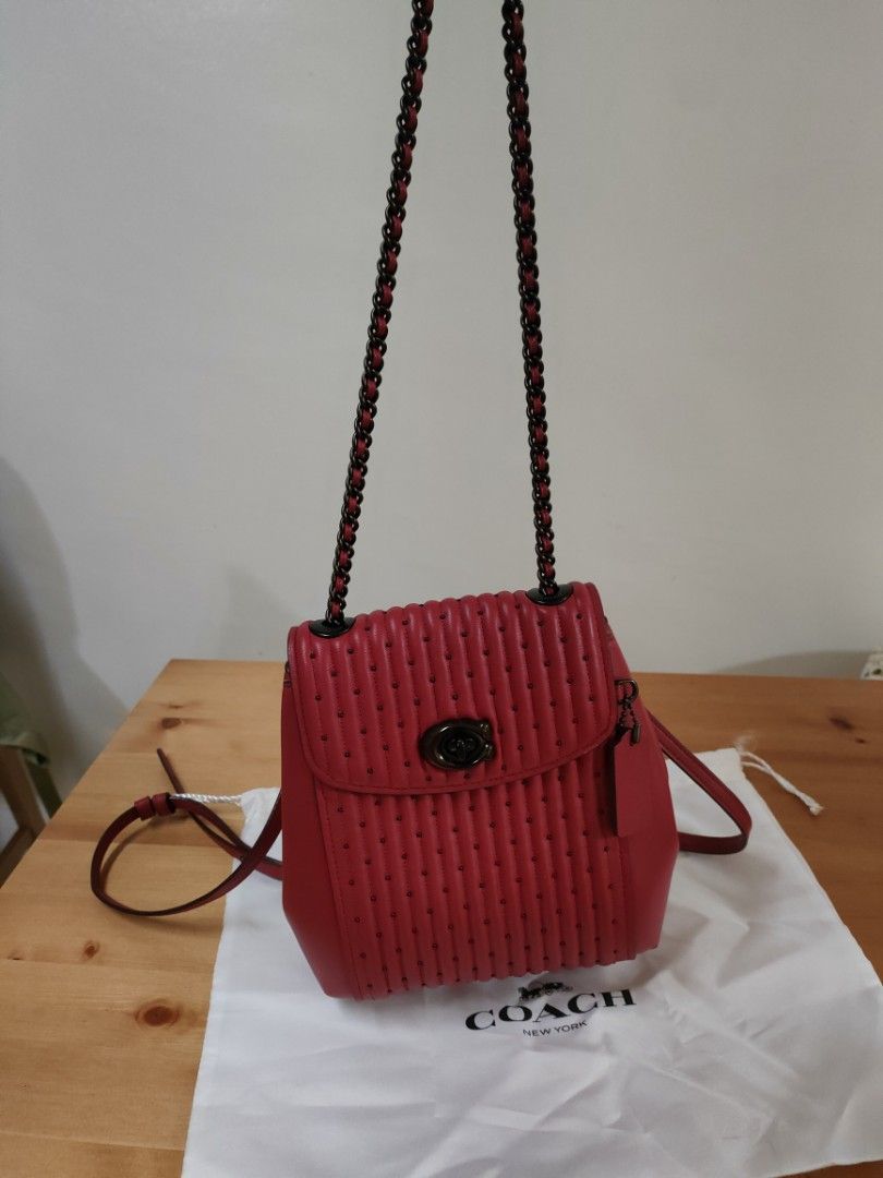 Coach Backpack convertible shoulder bag (Category: Luxury Bags & Wallets) located in Manila. Submitted by shla.dln (Listing ID 1313059158, Image 3). Description: Original store bought (Bali Airport) dustbag and care card included no flaws PM for dimensions Gcash only.