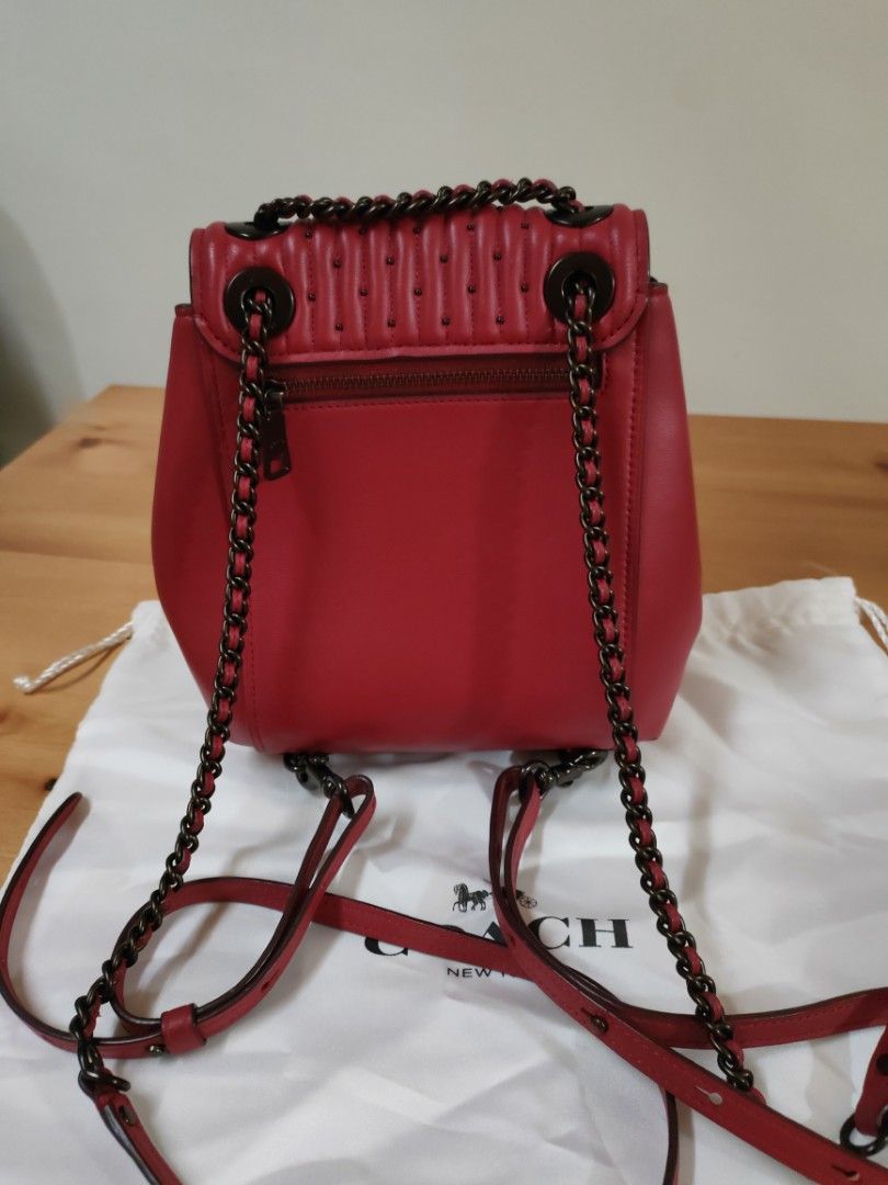 Coach Backpack convertible shoulder bag (Category: Luxury Bags & Wallets) located in Manila. Submitted by shla.dln (Listing ID 1313059158, Image 2). Description: Original store bought (Bali Airport) dustbag and care card included no flaws PM for dimensions Gcash only.
