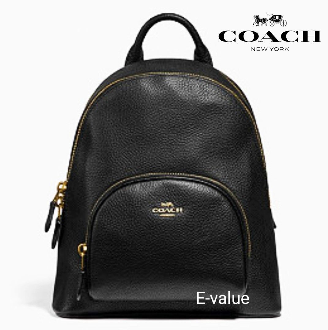 Coach Original Black Carrie Backpack For Women Come With Complete Set Suitable For Gift Luxury Bags Wallets on Carousell