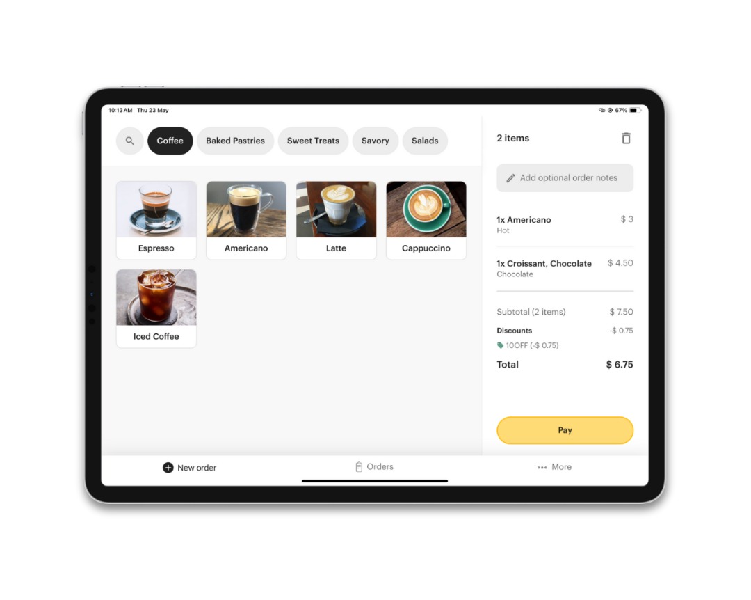 Cococart POS Package: iPad Tablet + 1 month of POS Software), Computers ...