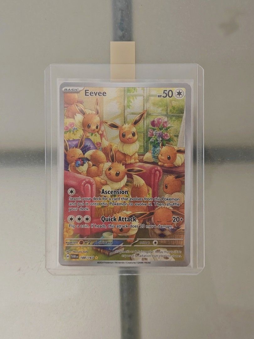 Eevee - 188/167 - Illustration Rare IR, Twilight Masquerade, Hobbies &  Toys, Toys & Games on Carousell