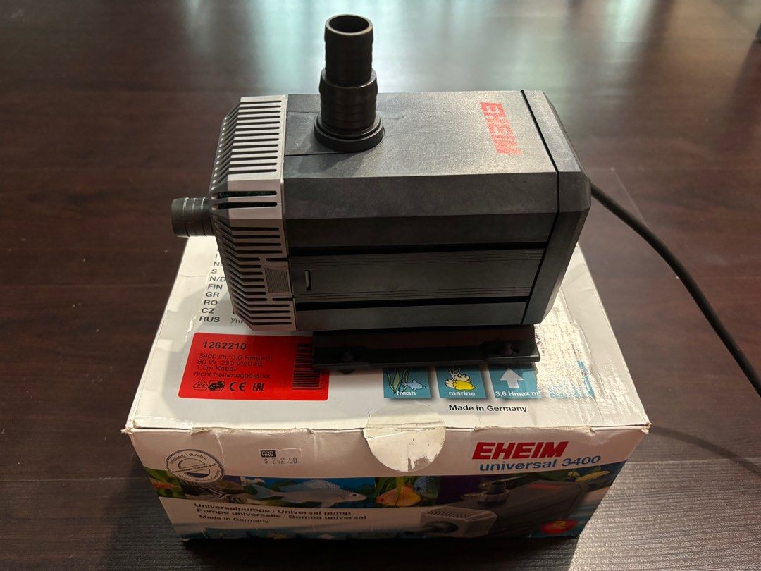 Eheim 1262 / 3400 Water Pump (with box), Pet Supplies, Homes & Other Pet  Accessories on Carousell