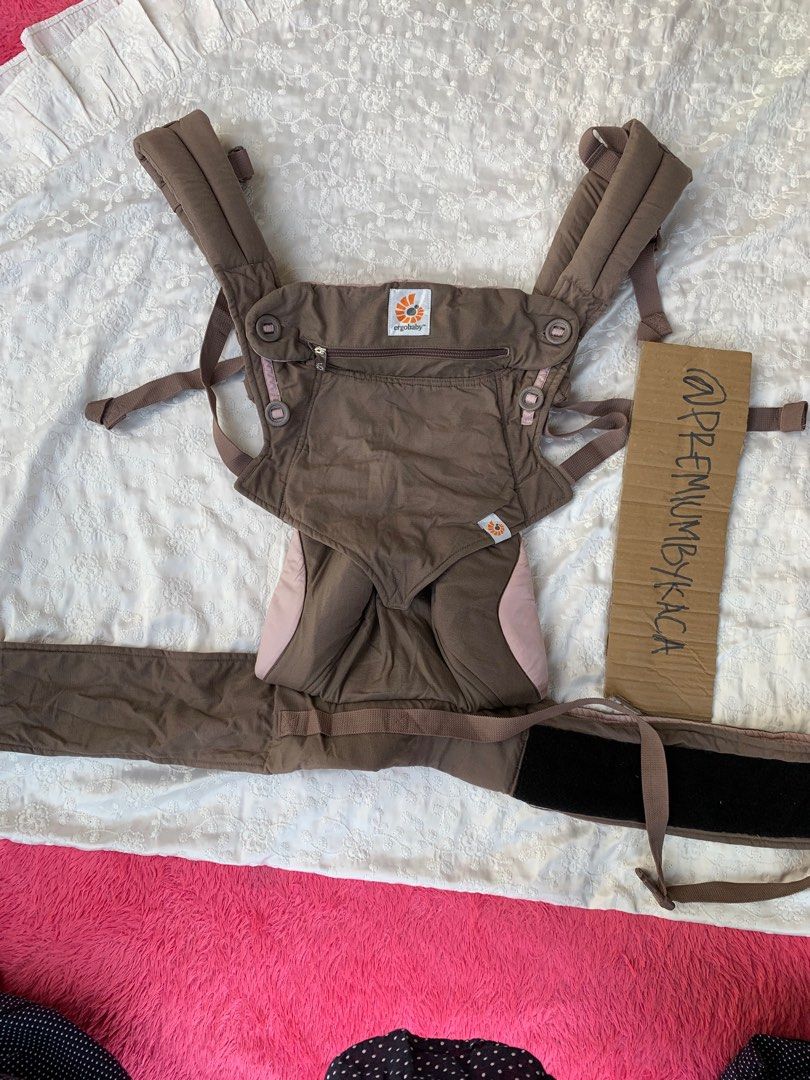 Ergo Baby 360 ORIGINAL ERGOBABY 4 Position 360 TAUPE LILAC HARGA BARU 2jt Baby Carrier Gendongan Bayi NEWBORN 3.2kg with infant insert Gendongan bayi Bayi Anak Kereta Kursi Goyang Gendongan Bayi di Ca...