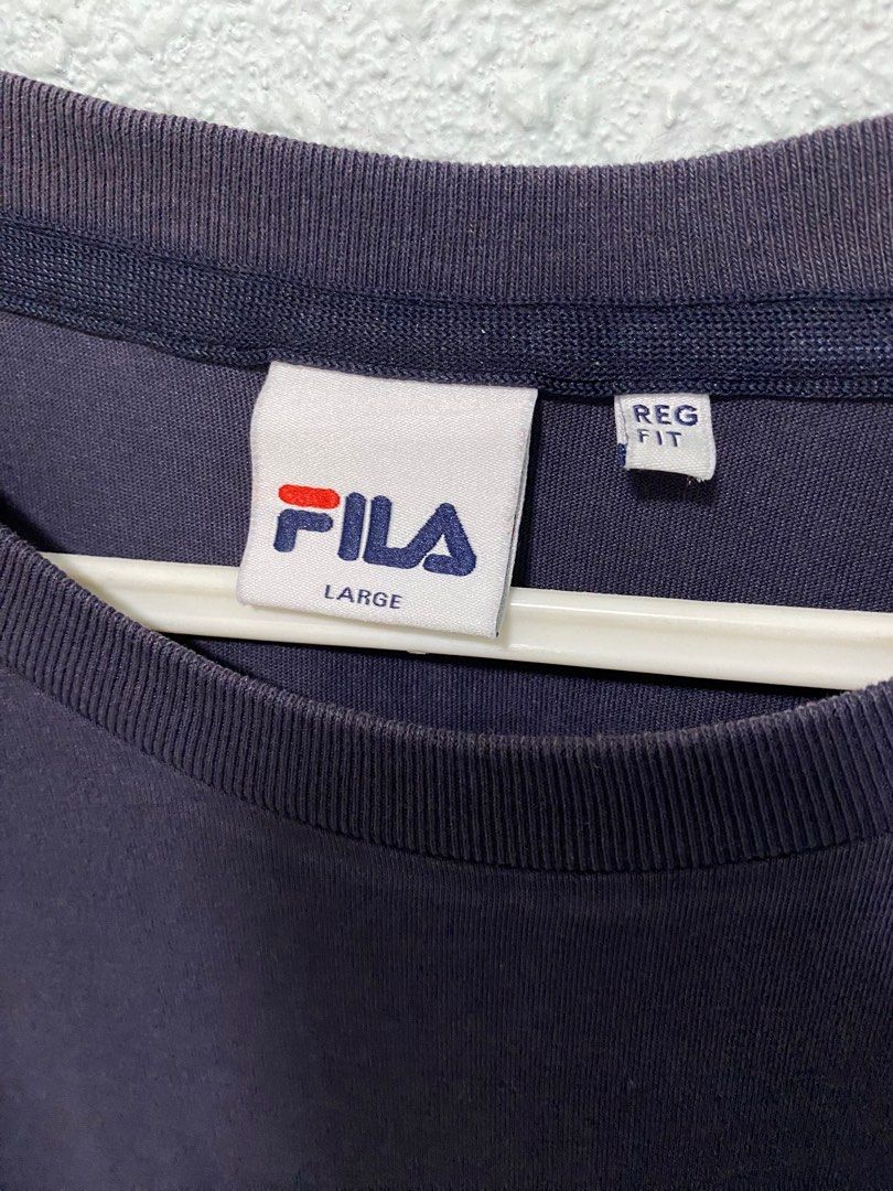 Fila big logo t shirt shop