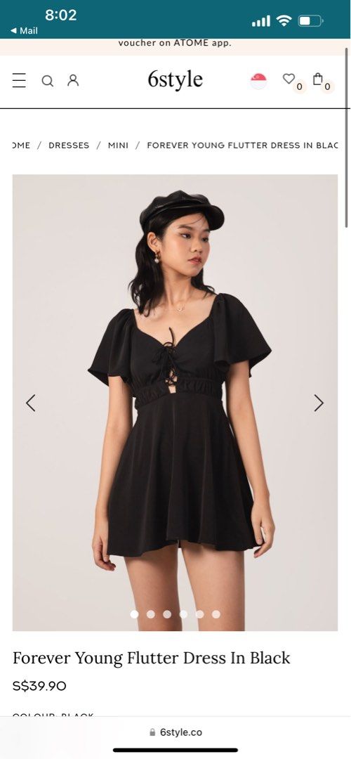 Forever young flutter dress
