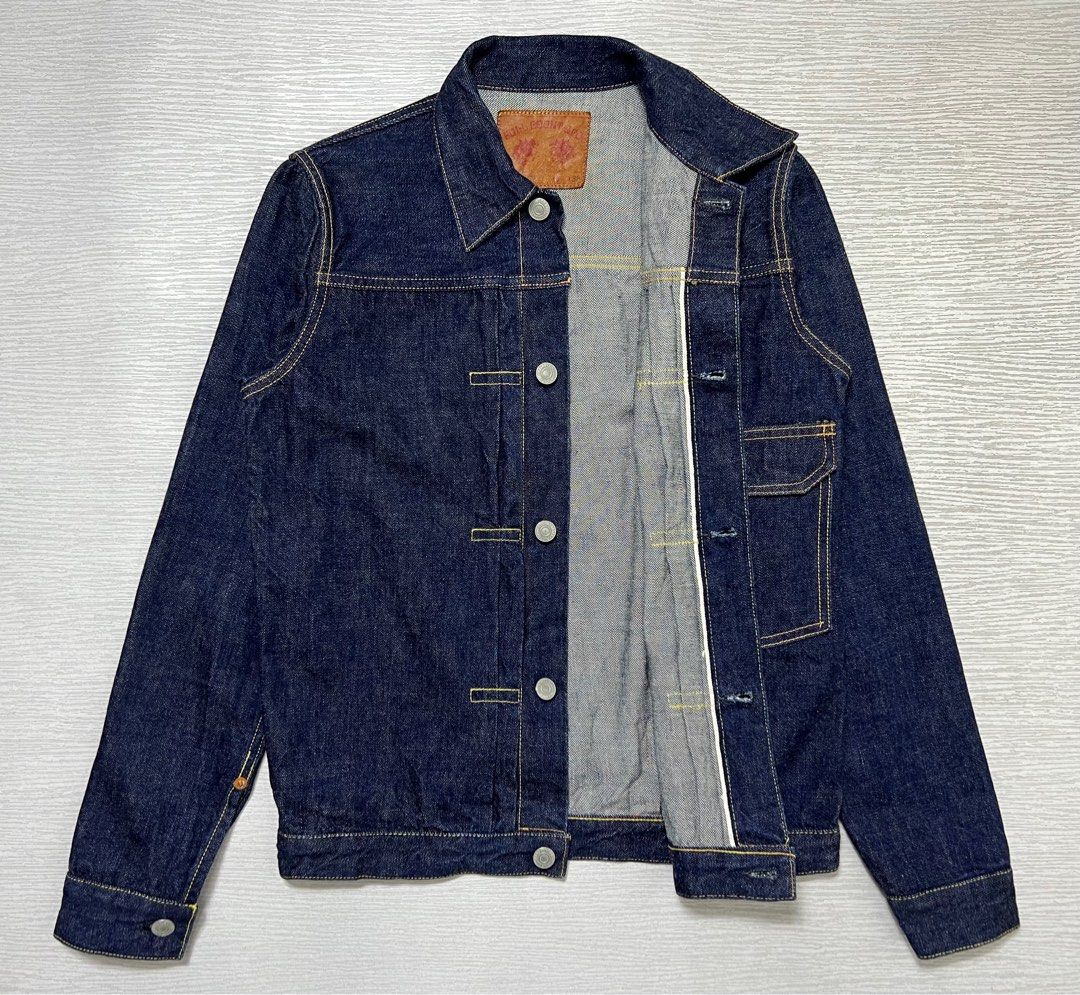 Tight fitting denim jacket sale