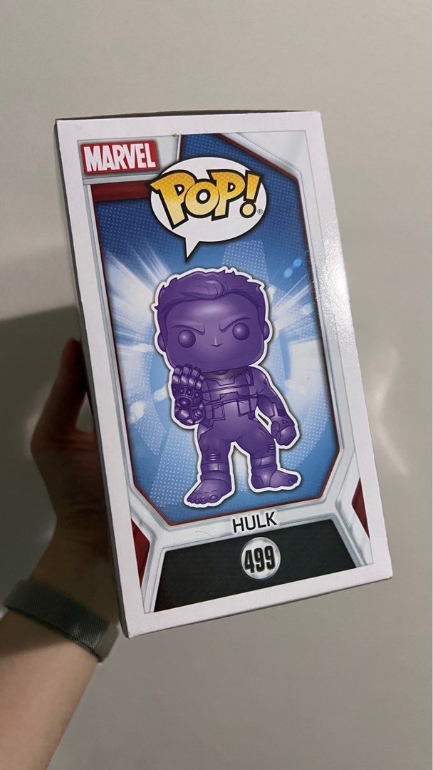 Funko POP! Marvel Avengers Endgame – Hulk In Purple Chrome – Vinyl-Figur Mit Schutz-Hülle – Ca. 7,6-12,7 Cm