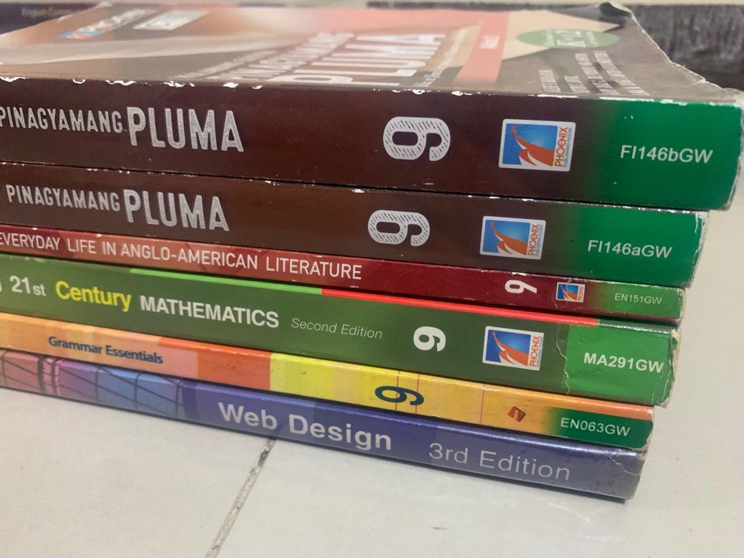 Grade 9 books (Category: Textbooks) located in Caloocan City. Submitted by meanne232323 (Listing ID 1313091941, Image 2). Description: 150 each.