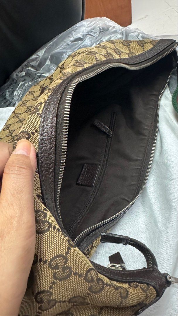 Gucci canvas bag deals