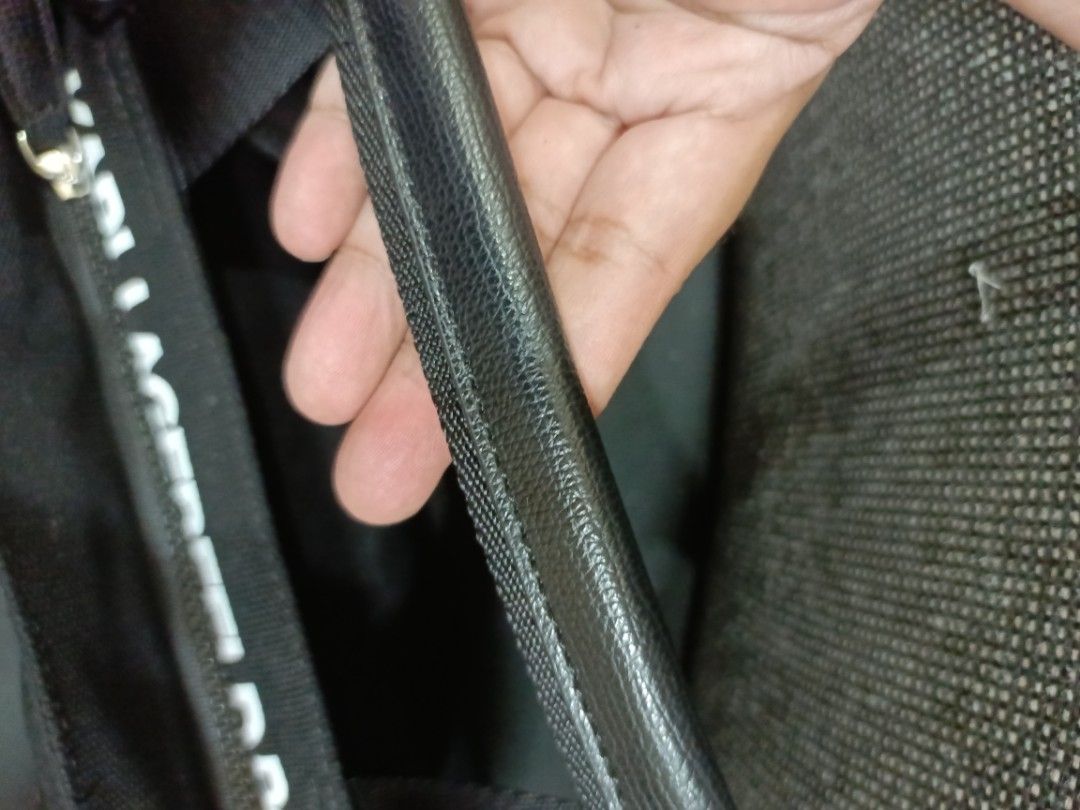 KL canvas sling bag (Category: Cross-body Bags) located in Quezon City. Submitted by G.E.M18 (Listing ID 1313092658, Image 3). Description: KL canvas sling bag. Lost tag Length: 10inches Height: 7inches.