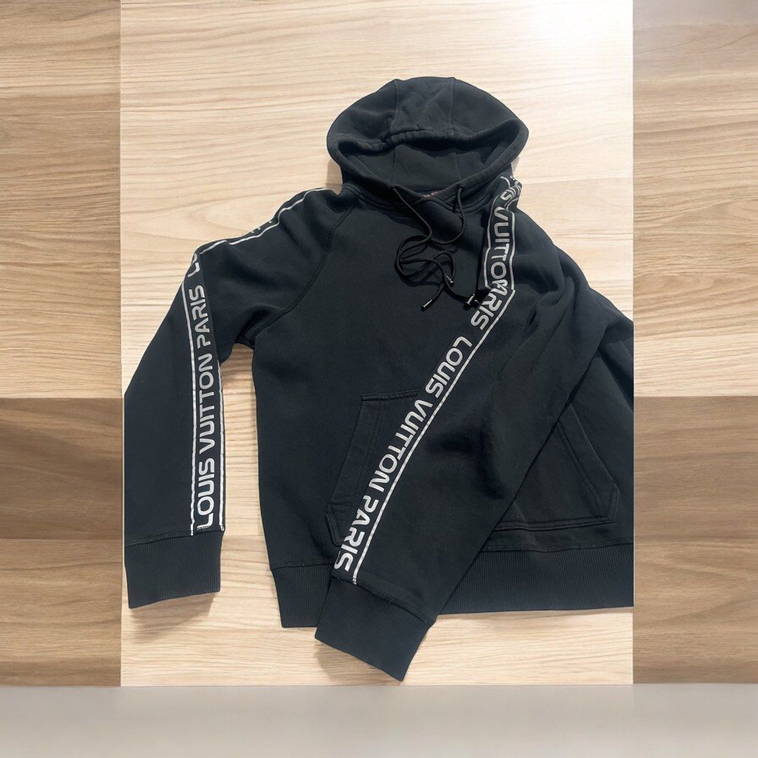 Louis Vuitton Reflective Sleeves Gravity Hoodie in Black for Men Lyst Men s Fashion Tops Sets Hoodies on Carousell