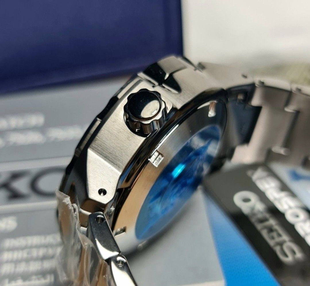 Lowest Price SEIKO PROSPEX MONSTER BLACKOUT Men s SRPD29 Automatic 24 Jewels Blue Dial Watch srpd29 srpd29k srpd29k1 Birthday gift birthday seiko