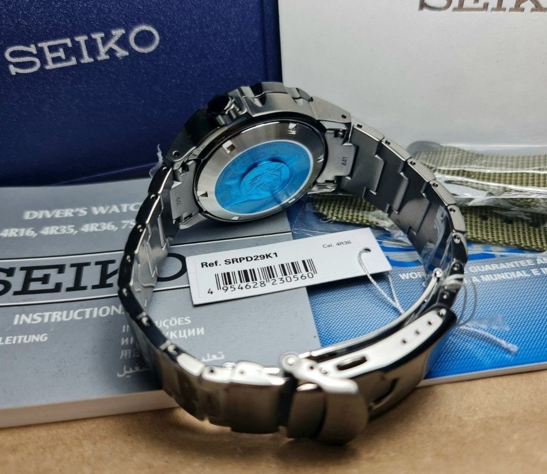 Lowest Price SEIKO PROSPEX MONSTER BLACKOUT Men s SRPD29 Automatic 24 Jewels Blue Dial Watch srpd29 srpd29k srpd29k1 Birthday gift birthday seiko