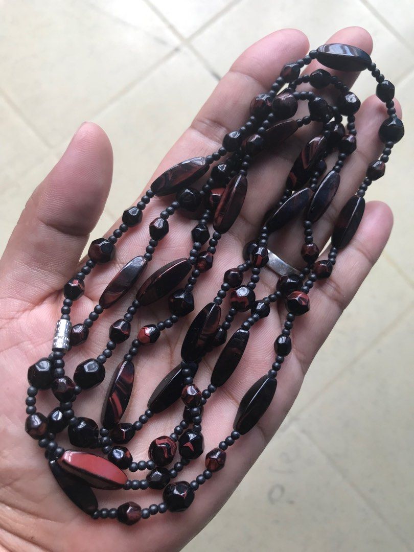 Mahogany obsidian necklace shop