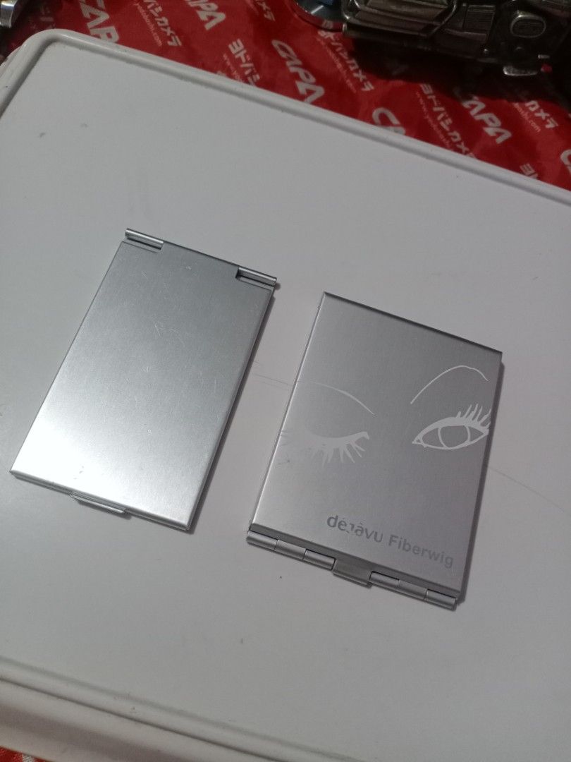 Makeup mirror (two pieces) (Category: Makeup) located in Tabaco. Submitted by fritznicoleshoppe (Listing ID 1313163222, Image 2). Description: Two (2) pieces of makeup mirrors. Mabigat po yang isa. Good as new. Take all 180 pesos.